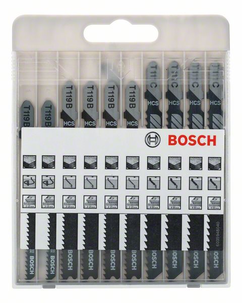 10-dielna súprava pílových listov do priamočiarych píl Basic for Wood T 119 BO (2x); T 119 B (4x); T 111 C (4x) Reprezentativní obrázek zabaleného výrobku, zpředu