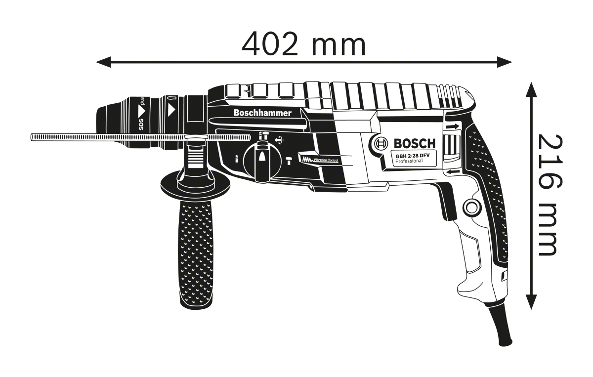 Rotary Hammer with SDS plus GBH 2-28 F