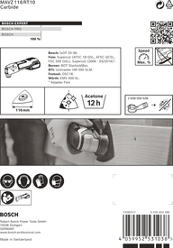 EXPERT MAVZ 116 RT10 Sanding Plate