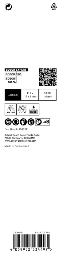 EXPERT ‘Thin Tough Metal’ S 522 EHM Blades