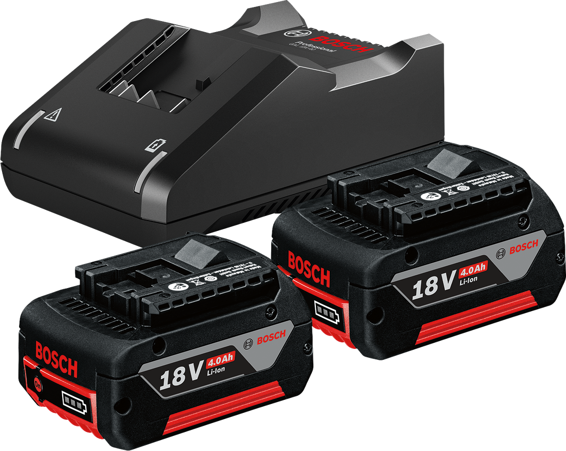 Starter Set 2 x GBA 18V 4.0Ah + GAL 18V-40