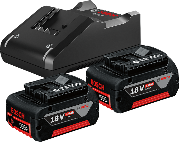 Starter Set 2 x GBA 18V 4.0Ah + GAL 18V-40