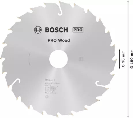 PRO Wood Circular Saw Blade (190 / 24 / 2.4)