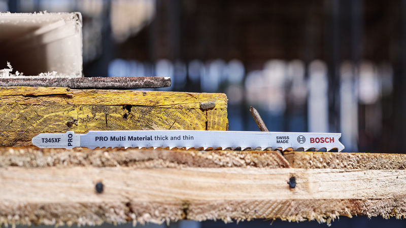 PRO Multi Material thick and thin T345XF Jigsaw Blade, 132 mm, 25 pcs (25.0 )