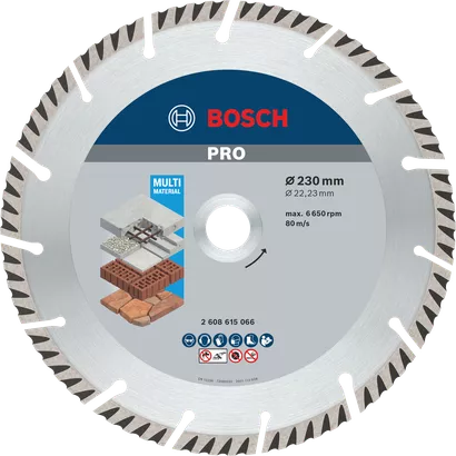 PRO Multi Material Diamond Cutting Disc (230 / 22.23 / 2.6)