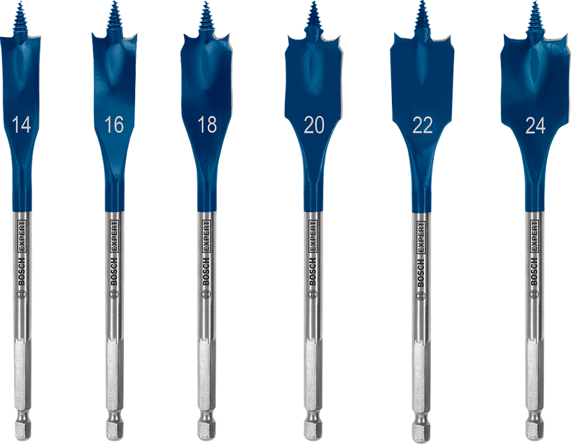 EXPERT Self Cut Speed Spade Bit Sets (6 Pcs)