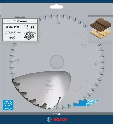 PRO Wood Circular Saw Blade (250 / 24 / 3.2)