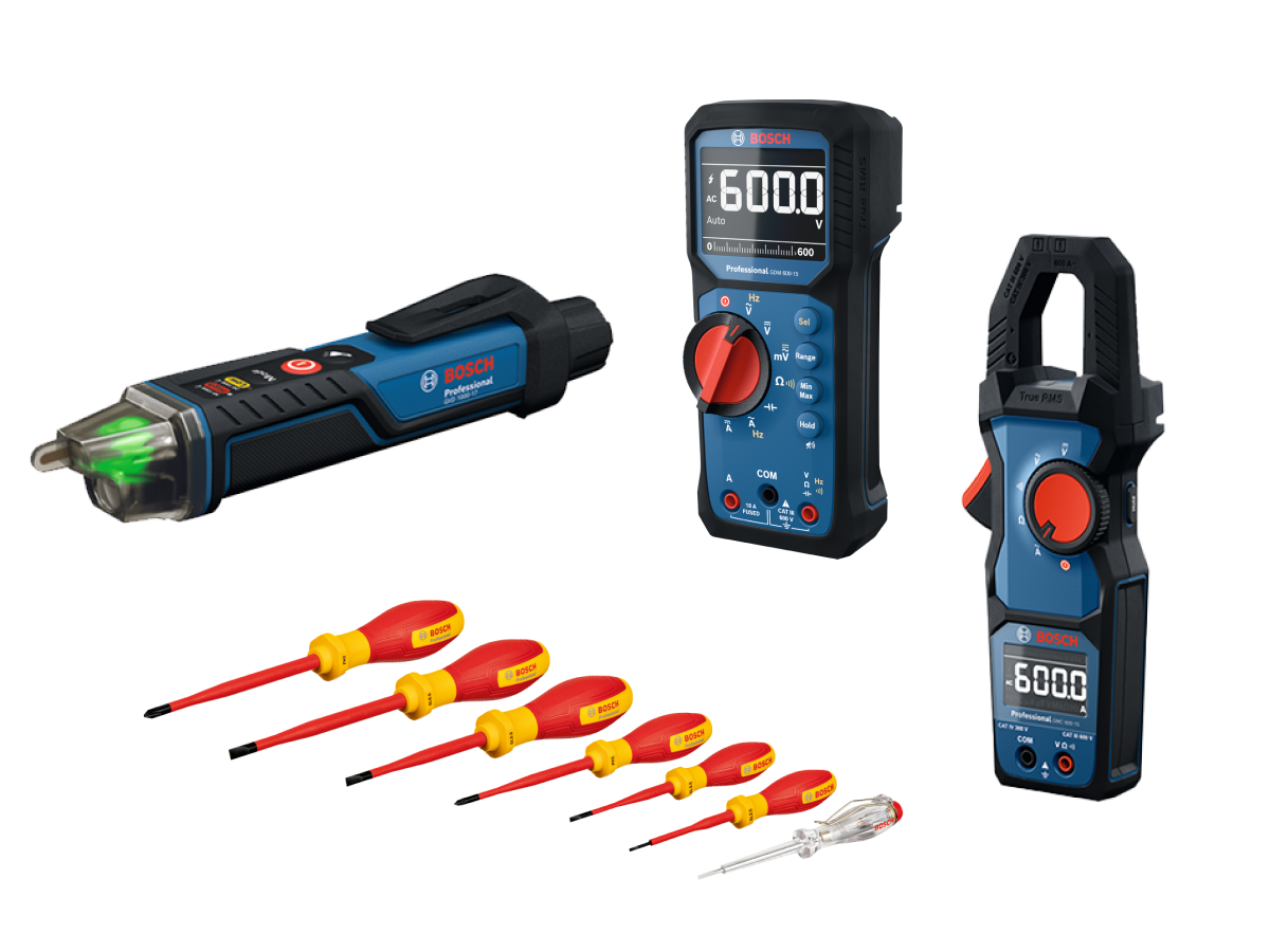 Profesionálna sada: GDM 600-15 + GMC 600-15 + GVD 1000-17 + Sada skrutkovačov VDE SL/PH 7 ks Professional