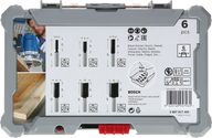 Straight Router Bit Set, 6-Pieces (6 Pcs)