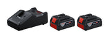 2× GBA 18V 4.0Ah + GAL 18V-40