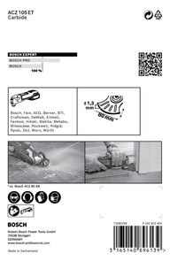 EXPERT MultiMaterial ACZ 105 ET Segment Saw Blade (5 Pcs)