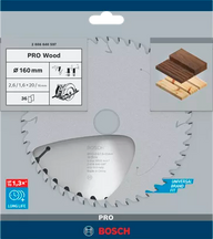 PRO Wood Circular Saw Blade (160 / 36 / 2.6)