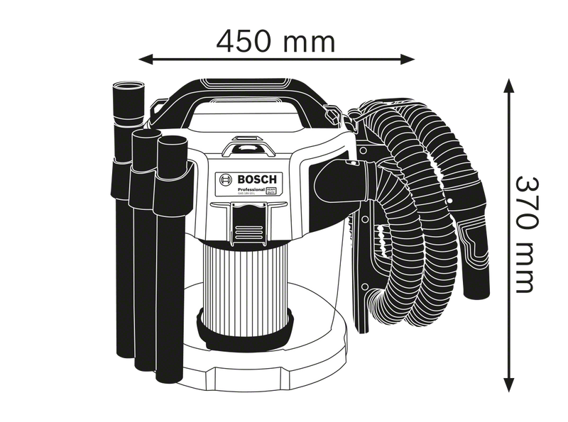 Akumulátorový vysávač GAS 18V-10 L Professional