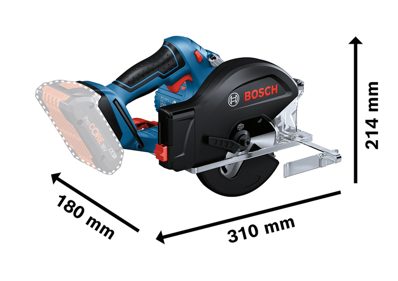 Akumulátorová okružná píla GKM 18V-50 Professional